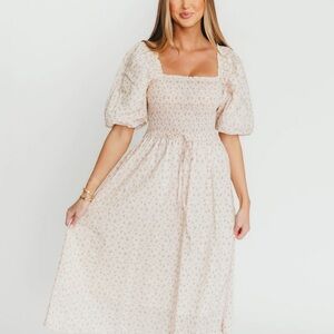 Beautiful print puff sleeves